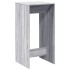 Mesa alta de bar madera ingeniería gris Sonoma 51x50x103,5