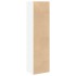 Estantería de madera de ingeniería blanca 40x30x152