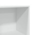 Estantería de madera de ingeniería blanca 40x30x152