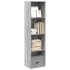 Estantería de madera de ingeniería gris Sonoma 40x30x152