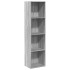 Estantería de madera de ingeniería gris Sonoma 40x30x152
