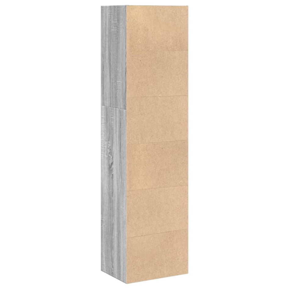 Estantería de madera de ingeniería gris Sonoma 40x30x152