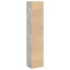 Estantería de madera de ingeniería gris hormigón 40x30x189