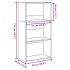 Estantería de madera de ingeniería gris Sonoma 60x30x114