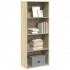 Estantería de madera de ingeniería roble Sonoma 60x30x152