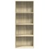 Estantería de madera de ingeniería roble Sonoma 60x30x152