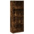 Estantería madera de ingeniería roble ahumado 60x30x152