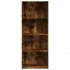 Estantería madera de ingeniería roble ahumado 60x30x152