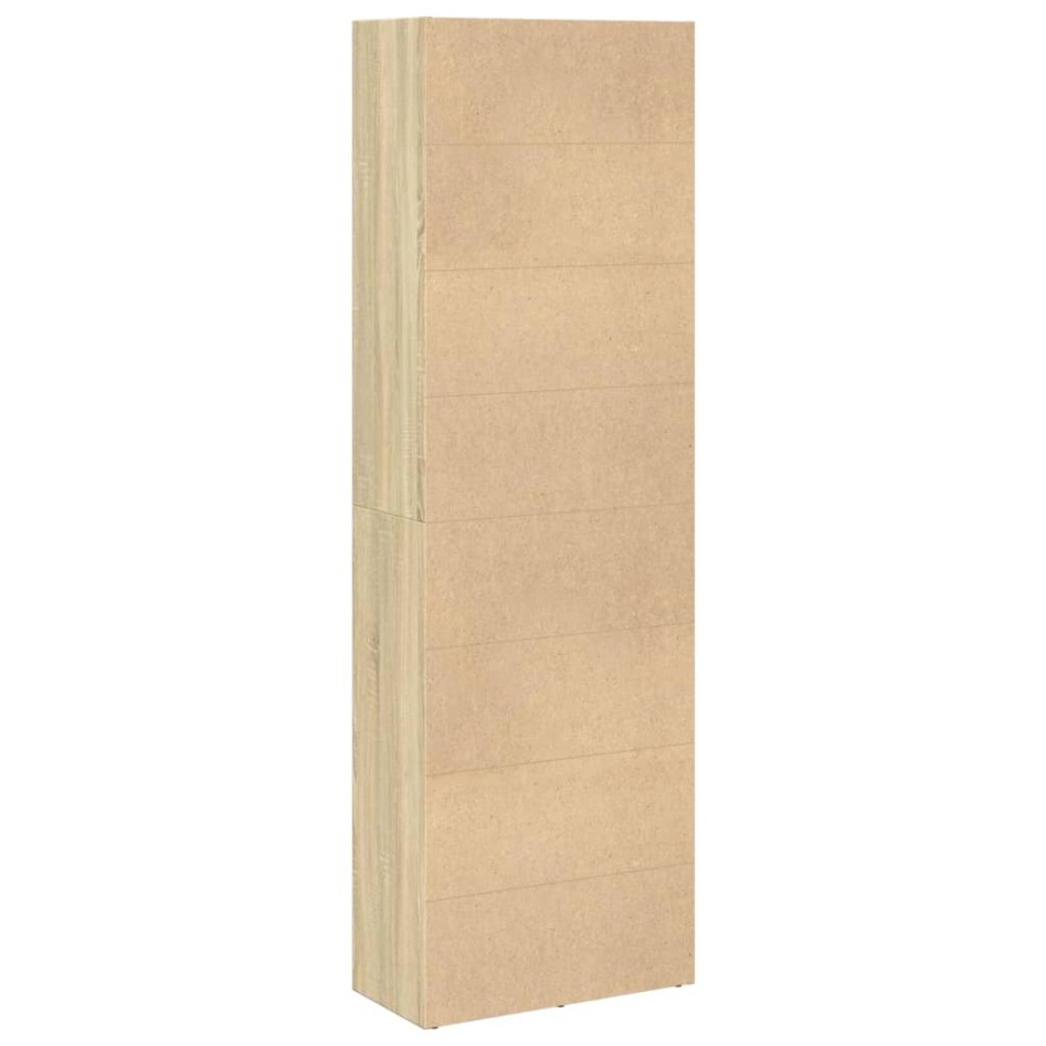 Estantería de madera de ingeniería roble Sonoma 60x30x189