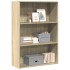 Estantería de madera de ingeniería roble Sonoma 80x30x114