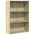 Estantería de madera de ingeniería roble Sonoma 80x30x114