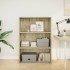 Estantería de madera de ingeniería roble Sonoma 80x30x114