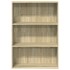 Estantería de madera de ingeniería roble Sonoma 80x30x114