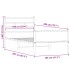 Estructura de cama sin colchón madera roble ahumado 100x200