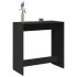 Mesa alta de bar madera ingeniería negra 102x50x103,5
