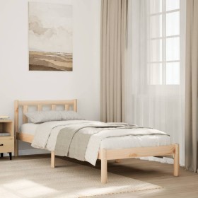 Cama extralarga sin colchón madera maciza de pino 80x220