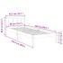 Cama extralarga sin colchón madera maciza de pino 80x220