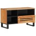 Mueble de TV madera maciza de acacia 80x34x46