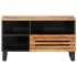 Mueble de TV madera maciza de acacia 80x34x46