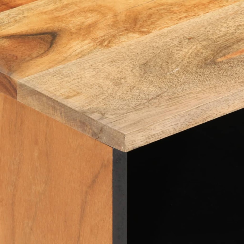 Mueble de TV madera maciza de acacia 80x34x46