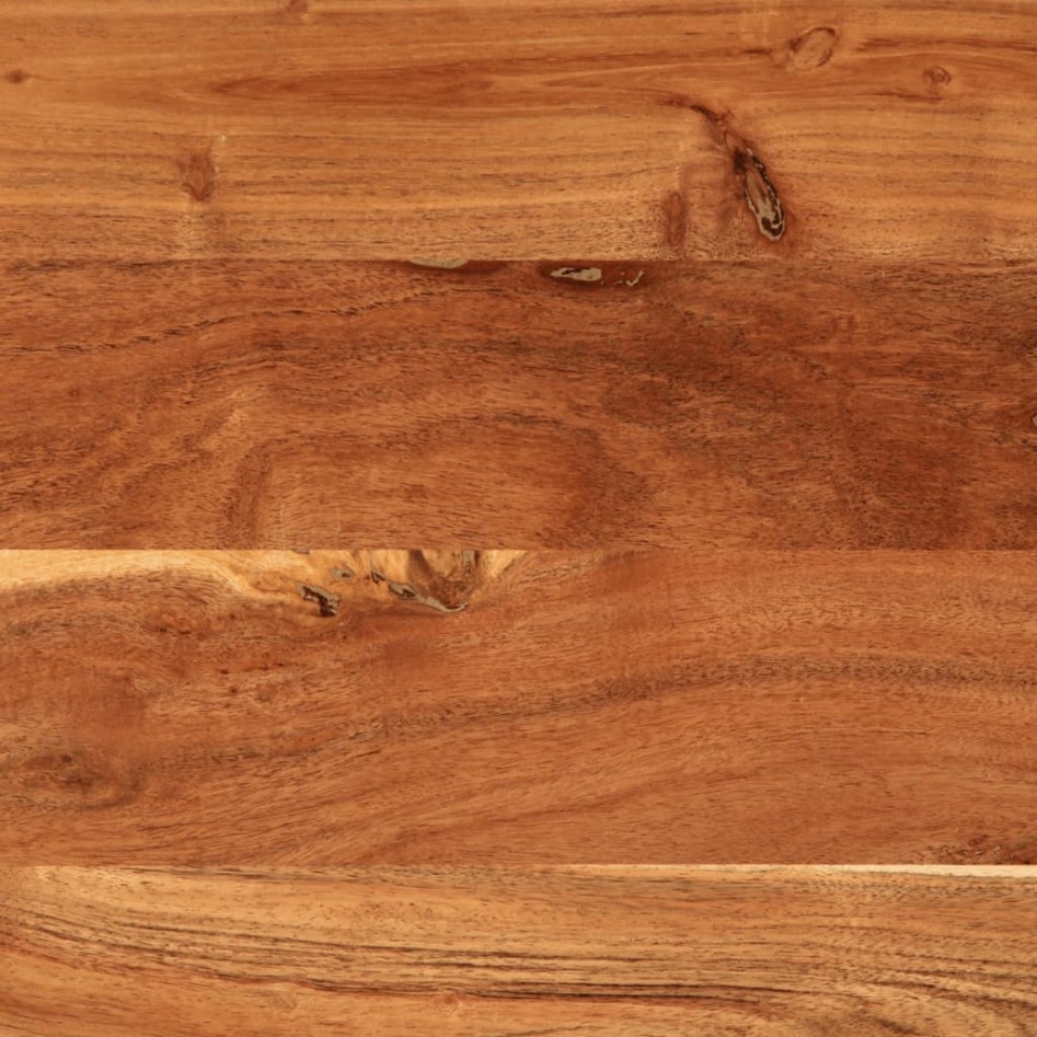 Mueble de TV madera maciza de acacia 80x34x46