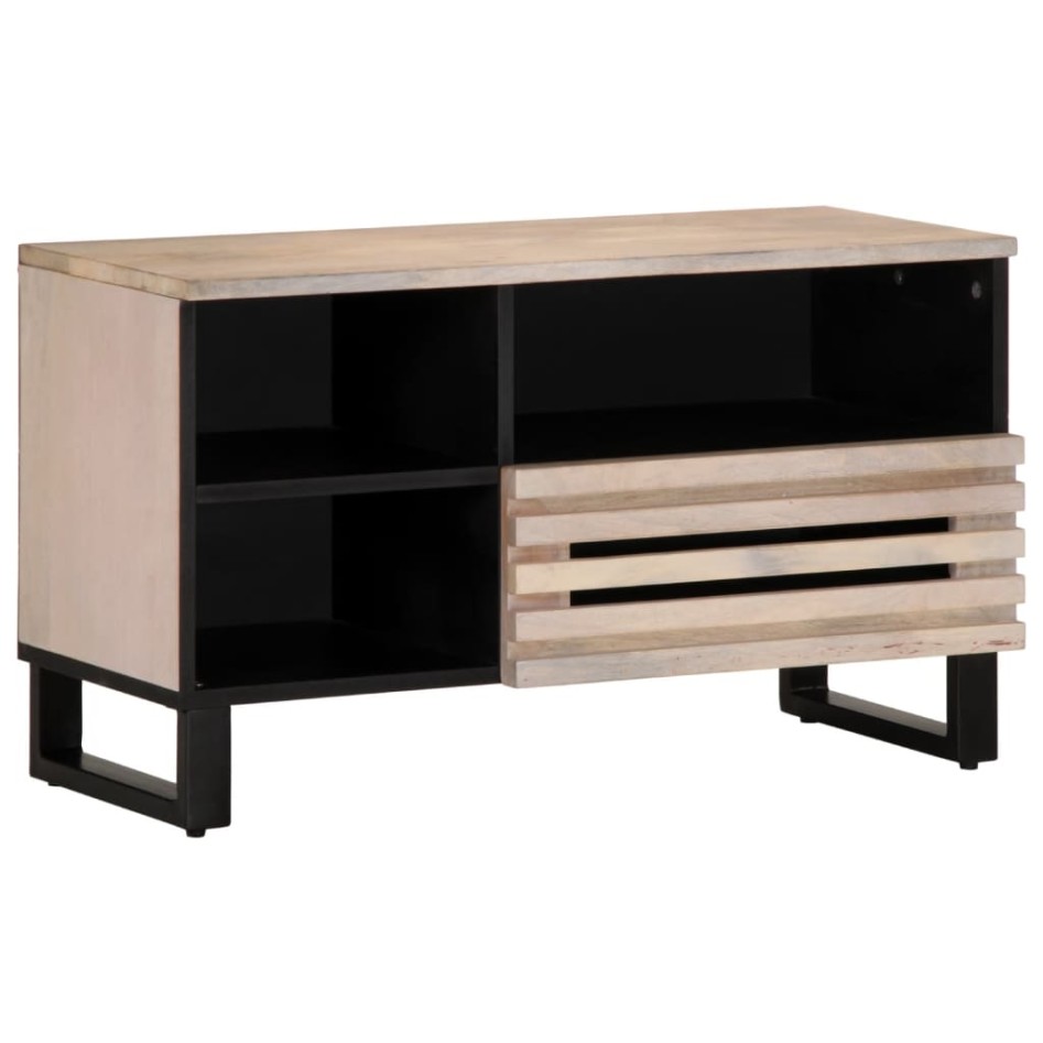 Mueble de TV madera maciza de mango 80x34x46