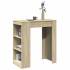Mesa alta bar con estantes madera roble Sonoma 95x47x103,5