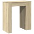 Mesa alta bar con estantes madera roble Sonoma 95x47x103,5