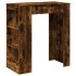 Mesa alta bar con estantes roble ahumado 95x47x103,5