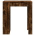 Mesa alta bar con estantes roble ahumado 95x47x103,5