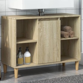 Mueble de baño madera de ingeniería roble Sonoma 80x33x60
