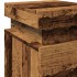 Mesita de noche con LED madera ingeniería envejecida