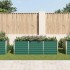 Arriate de jardín de acero galvanizado verde 240x80x77