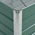 Arriate de jardín de acero galvanizado verde 240x80x77