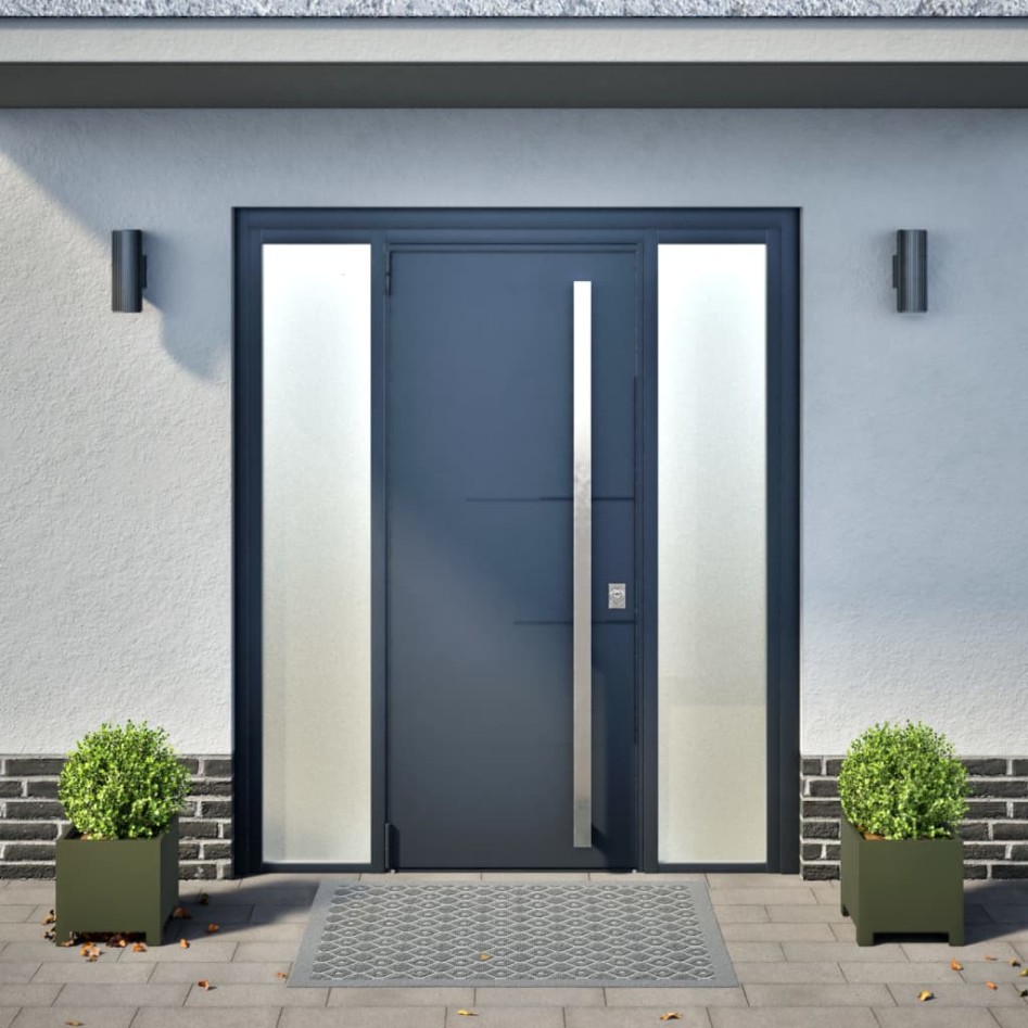 Jardineras 2 unidades acero verde oliva 30x30x30