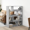Estantería madera de ingeniería gris hormigón 100x33x125,5 cm