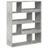 Estantería madera de ingeniería gris hormigón 100x33x125,5