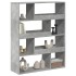 Estantería madera de ingeniería gris hormigón 100x33x125,5