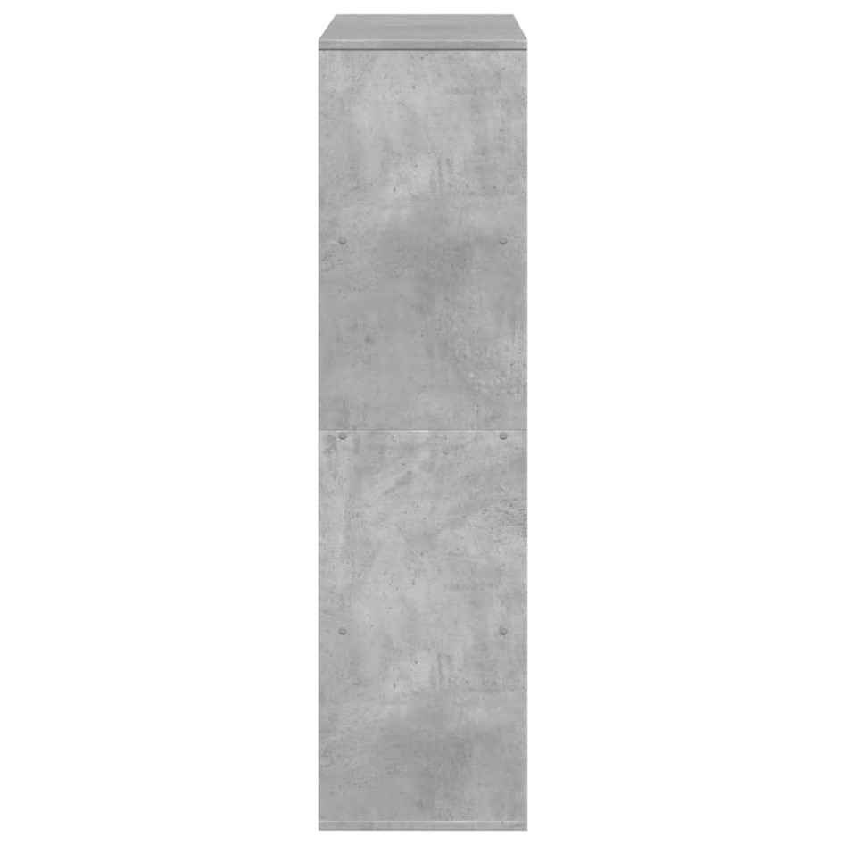 Estantería madera de ingeniería gris hormigón 100x33x125,5
