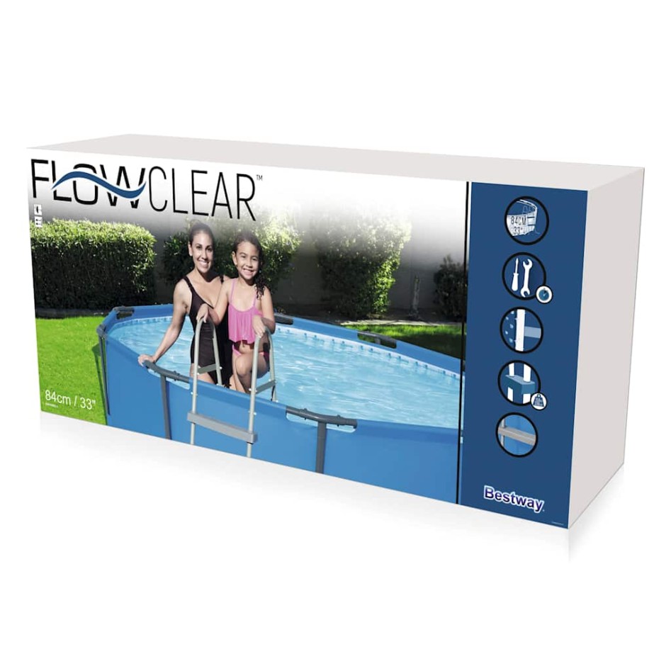 Bestway Escalera para piscina de 2 peldaños Flowclear 84