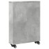 Carrito de almacenaje estrecho madera gris hormigón 48x13x68