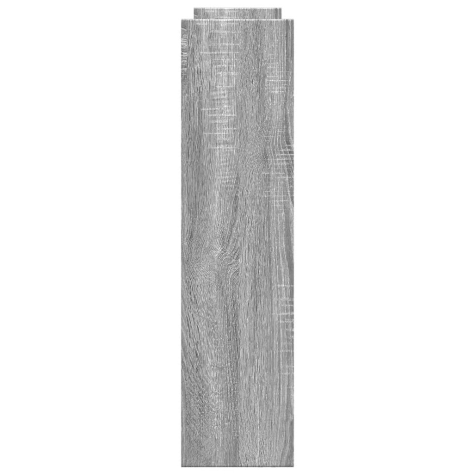 Carro de almacenaje estrecho 4 niveles madera gris