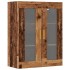Armario de pared colgante madera envejecida 69,5x34x90