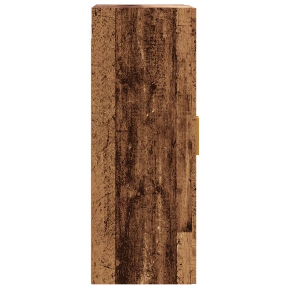 Armario de pared colgante madera envejecida 69,5x34x90