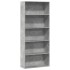 Estantería madera ingeniería gris hormigón