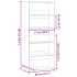 Estantería madera ingeniería gris hormigón