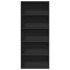 Estantería madera ingeniería negra 80x30x189