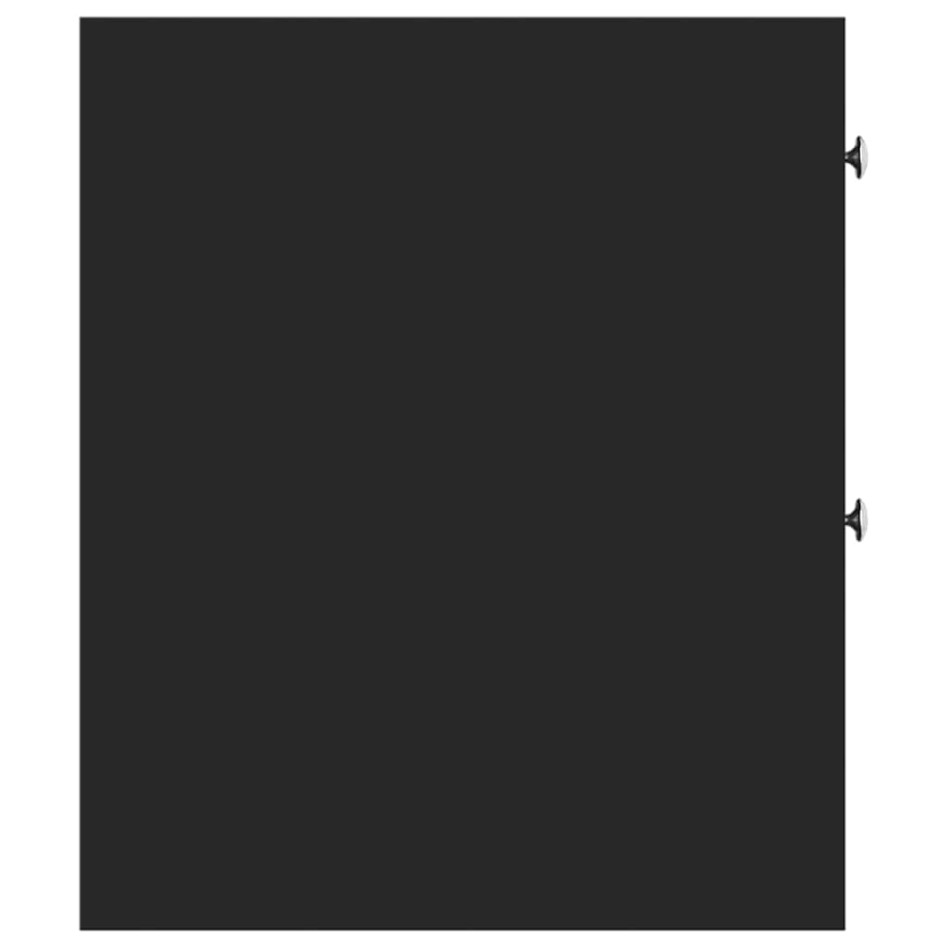 Armario de baño estrecho con ruedas madera de ingeniería