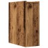 Armario de baño estrecho con ruedas madera
