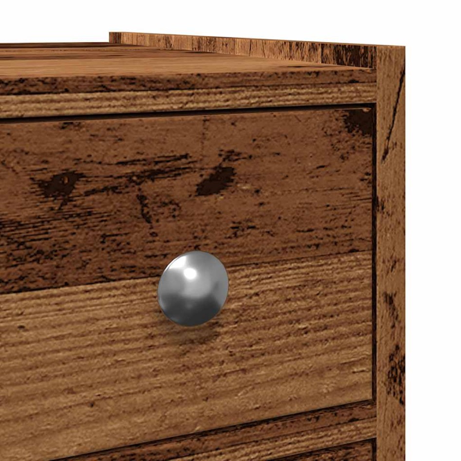 Armario de baño estrecho con ruedas madera